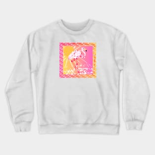 Pickleball Flamingo by Pickleball ARTwear Crewneck Sweatshirt